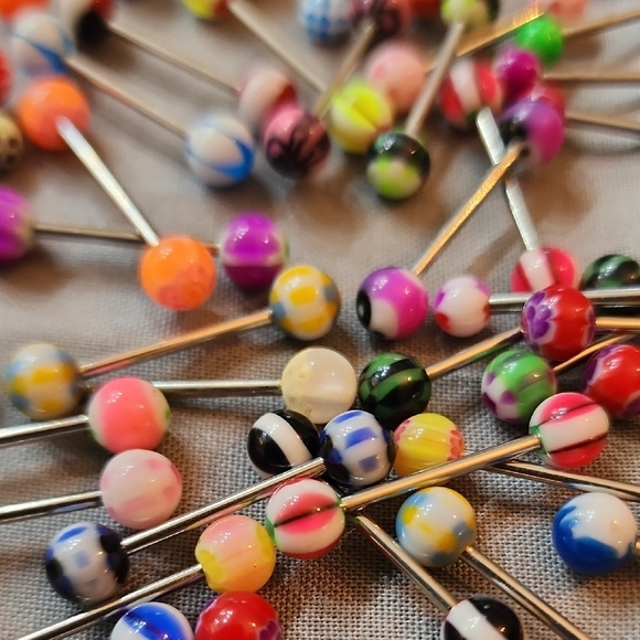 Colorful Assorted Tongue Rings 🛍 - Picture 2 of 3